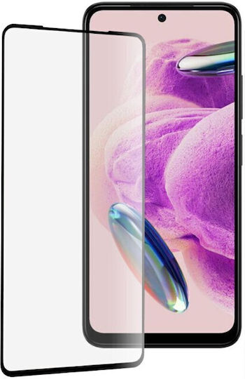 2.5D 0.3mm Пълно Лепило Закалено Стъкло Черен (Redmi Note 12 Pro)