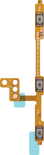 Clappio Power Volume Button Flex Cable Compatible Galaxy A17 4g 5g Orange