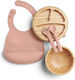 Mamas & Papas Bamboo Pink Feeding Set 4pcs
