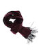 Men's Wool Scarf Burgundy