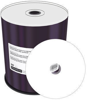 Professional Line DVD-R 4,7 GB|120 Min 16x Geschwindigkeit Inkjet Vollflächen Bedruckbar