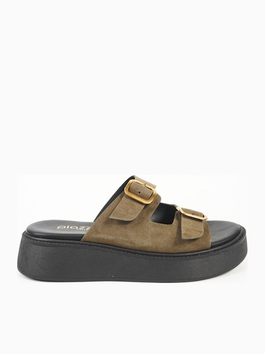 Γυναικεία Σανδάλια Flatforms Χακί