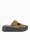 Γυναικεία Σανδάλια Flatforms Χακί