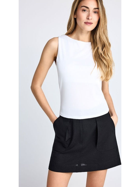 Funky Buddha Women's T-shirt White FBL013-106-1...