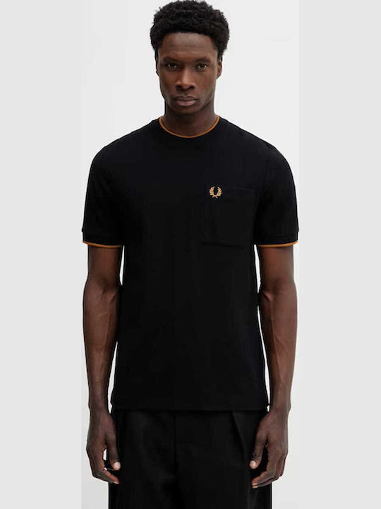 Fred Perry Μπλούζα Κοντομάνικη Μαύρη
