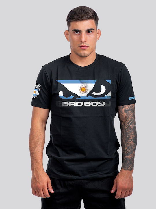 T-shirt Black/blue/white BB-000089-BBW