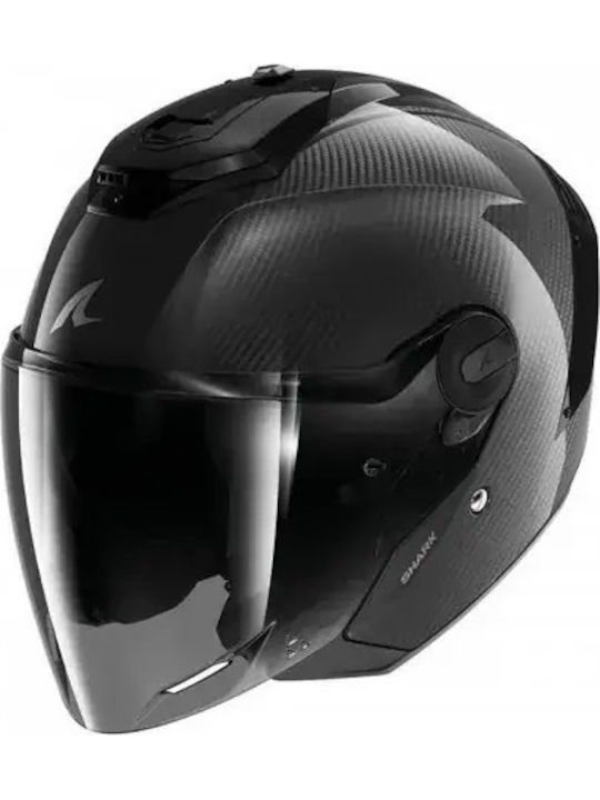 Shark RS Carbon Anthracite Κράνος Μηχανής Jet ECE 22.06 1430gr με Sunvisor