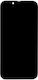 Ecran True Color cu mecanism tactil și ramă pentru iPhone 13 mini (Negru)