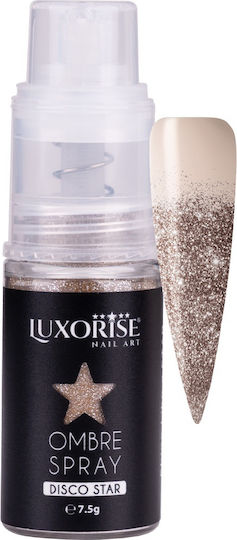 Ombre Spray Nail Art Luxorise Disco Gold
