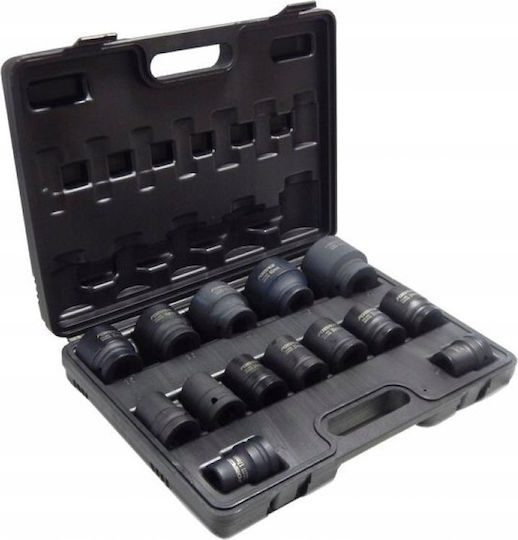 Forsage Pneumatic Hexagon Sockets with 3/4" Frame Host Set 14 Pieces