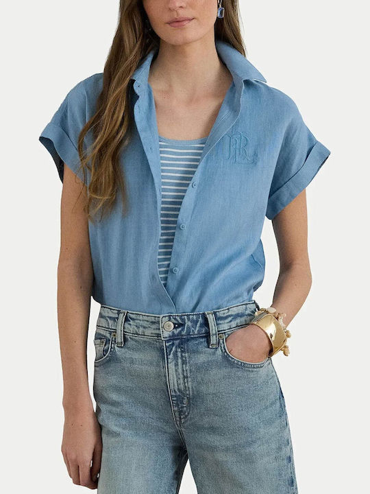 Ralph Lauren Shirt Κοντομάνικο Γυναικείο Λινό Π...