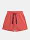 Kids Shorts Bermudas Fabric Red