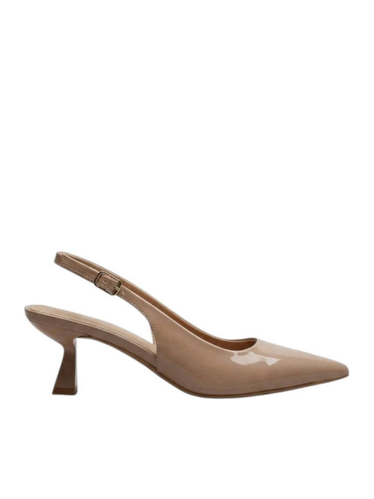 Ideal Shoes Heels Beige