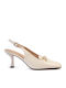 Patent Leather White Heels
