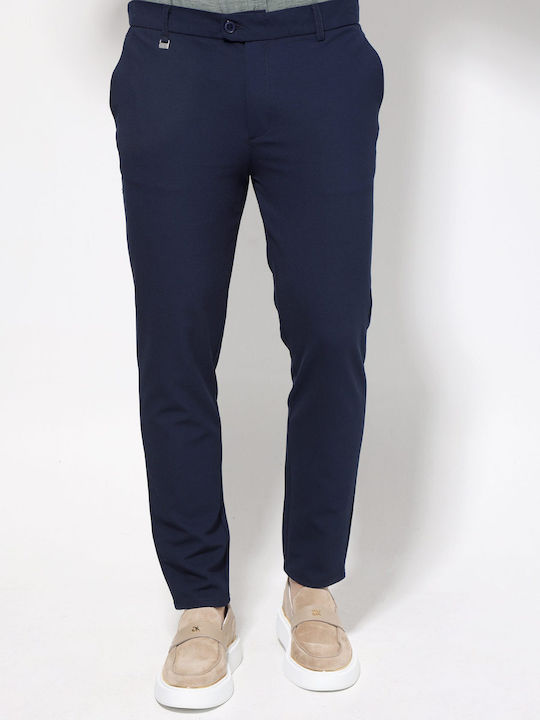 Herrenhosen Chinos in Schlank Passform Blau
