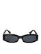 AV Sunglasses Orla Unisex Sonnenbrillen mit Schwarz Metallischem Rahmen und Schwarz Fassung