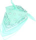 Bandana Din Bumbac Mărime 55 X 55 Cm Print Mandala Verde Menta Es2193