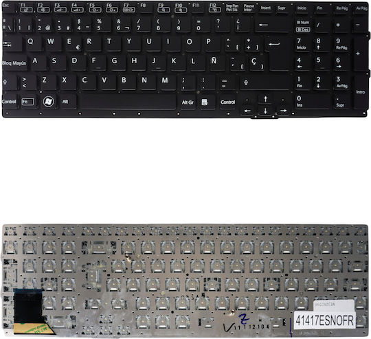 Teclado Español Para Portátil Spanish Laptop Keyboard Sony Vaio Vpc-se Vpcse Vpcse1e1e Vpcse1j1e Vpcse1l1e 148986411 148986841 148986151 9z.n6cbf.201 Nsk-se2bf Es Nο Frame Black Κωδ.41417esnofr