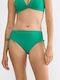 Mix & Match Summer Midi Bikini Slip with Laces Green