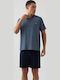 Minerva Summer Men's Cotton Pyjama Bermuda Navy Blue