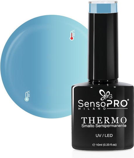 Sensopro Milano Ojă Pentru Unghii Cu Gel Thermal Semi-Permanent Lake Reflection 10ml