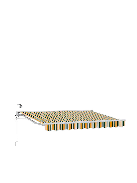 vidaXL Cort Terasă Verde 3x2.5m