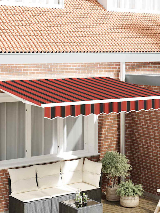 vidaXL Terrasse Zelt mit LEDs Orange 3x2m