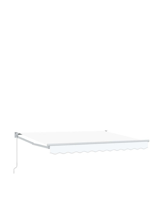 vidaXL Terrasse Markise Weiß 3.5x2m