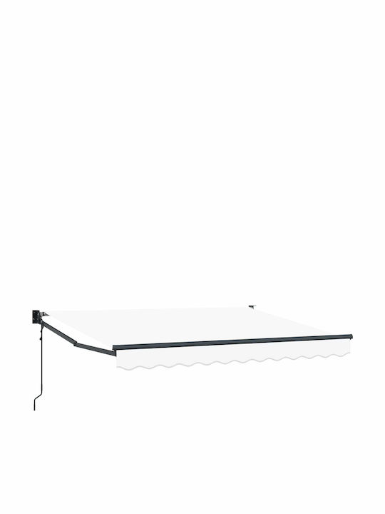 vidaXL White Terrace Tent 3.5x2m