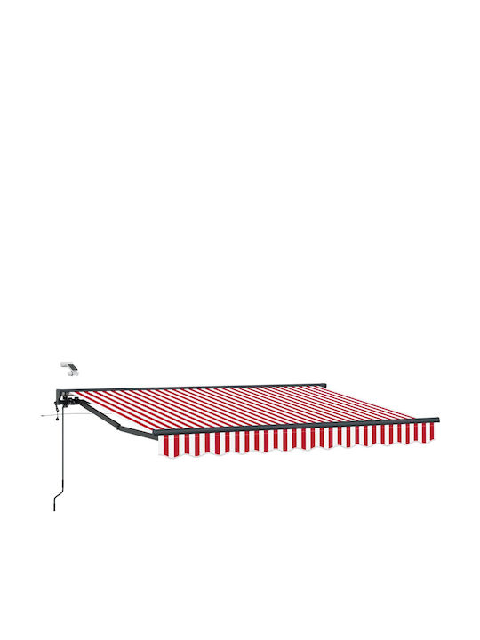 vidaXL Cort Terasă Roșu 3x2.5m