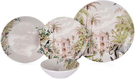 Serviciu Farfurii De Masă Elephant Set 24 Bucăți 492pst1103 Multicolor Hermia 24 Bucăți Ceramică