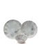 Dinnerware Set 18pcs 430ksv8971 White-Anthracite Hermia 18pcs Porcelain