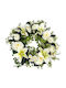 Coroană De Flori Trandafir Magnolia 45cm Thiim36056 Albă
