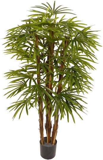 Artekko Green Artificial Potted Plant Rapis 120cm x 120cm