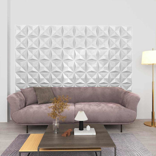 Vidaxl Wall Panels 12 Pieces Origami White 50 X 50 Cm Polystyrene XPS