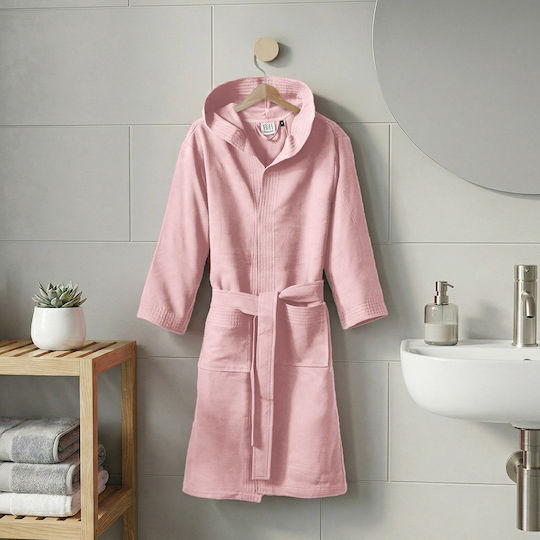 Beauty Home Halat de Baie Adolescent Cu Glugă Dynamic Art 3473 Roz 4-6 Ani