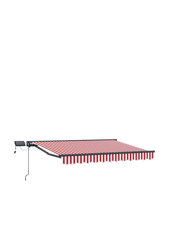 vidaXL Terrasse Zelt mit LEDs Rote 3x2.5m