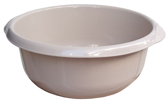 Nektarplast Λεκάνη Στρογγυλή 30x30x12εκ. Χωρητικότητας 4lt Μπεζ