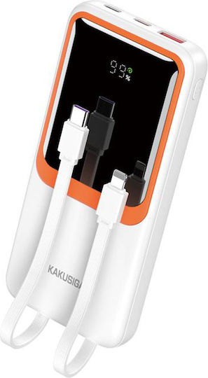 KAL Electronics KSC-1087 Power Bank 10000mAh Λευκό