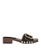 Mules With Heel in Black Colour