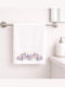 Astron Italy 50x90cm Violet White Bath Towel Weight 500gsm