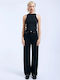 Echo High Rise Women's Jean Pants In Regular Fit Black