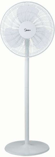 Midea Ventilator Oρθοστάτης 50W Lüfterdurchmesser 40cm Weiß