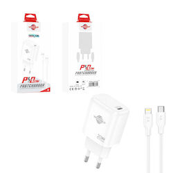 WisdomUp 20W με Καλώδιο USB-C - Lightning WisdomUp 20W με Καλώδιο USB-C - Lightning