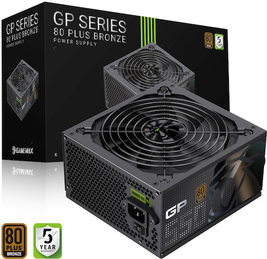 GameMax GP 550B 550W Μαύρο Τροφοδοτικό Υπολογιστή Full Wired 80 Plus Bronze