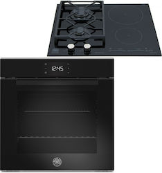 Bertazzoni Κάτω Πάγκου με Εστίες Υγραερίου & Ρεύματος Μαύρος FMOD6115PLB2 + P65 2I LAG SF VN
