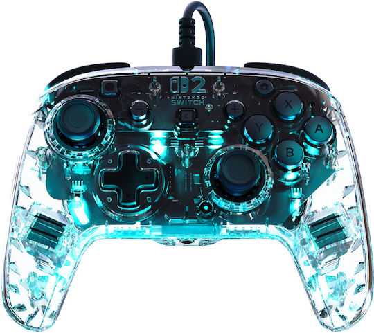 Turtle Beach Afterglow Ενσύρματο Gamepad για Switch 2 Clear