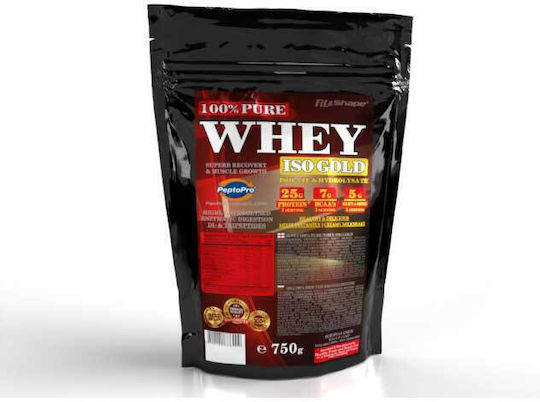 Fit & Shape 100% Pure Whey Iso Gold με Γεύση Caramel Fudge 750gr