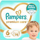 Pampers Памперси с Лента Premium Care No. 6 за 13-18 кг 76 Брой