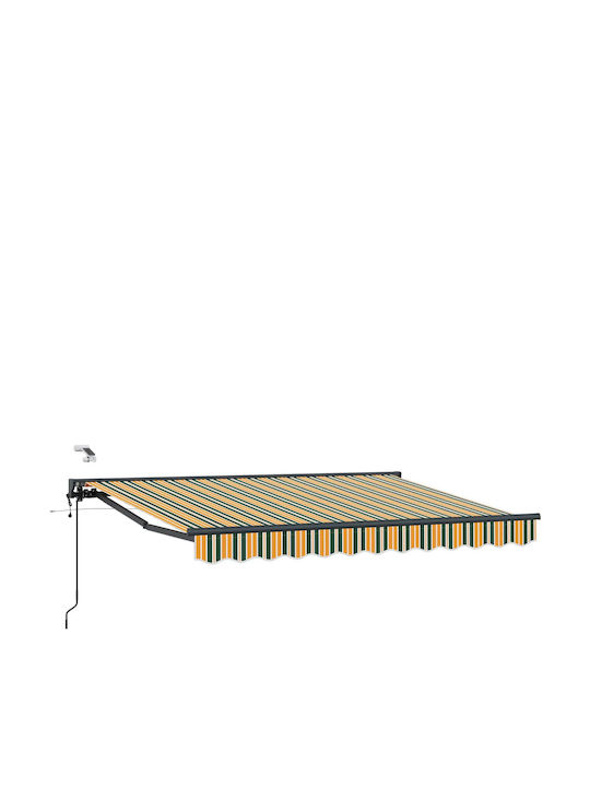 vidaXL Cort Terasă Verde 3x2.5m